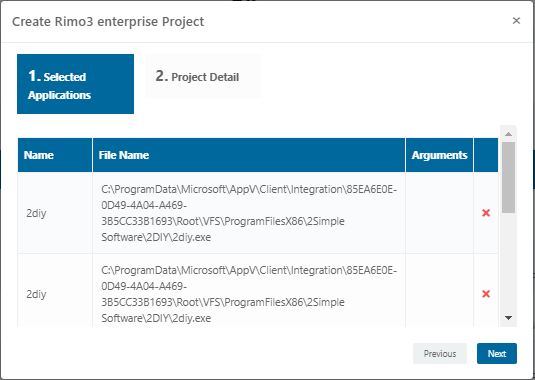 Create Rimo3 Enterprise Project