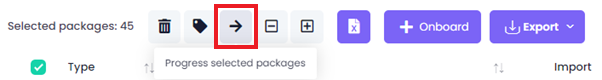 &#39;Progress selected packages button&#39;